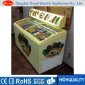 Pantalla de Mini Ice Cream Freezer, Ice Cream Freezer Display Mini